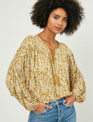 "Authentically Me" (mustard) top