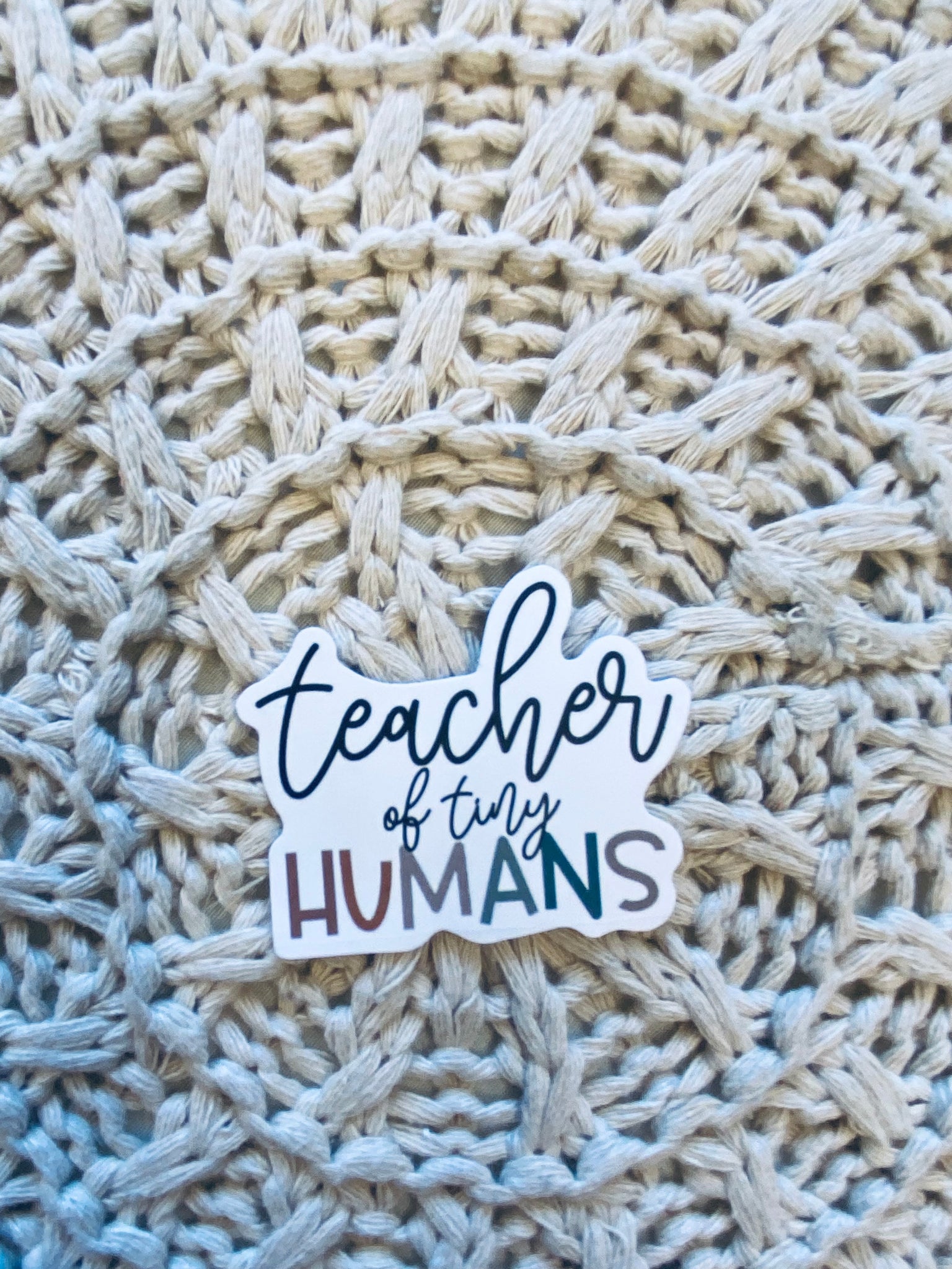 “Teacher” themed stickers