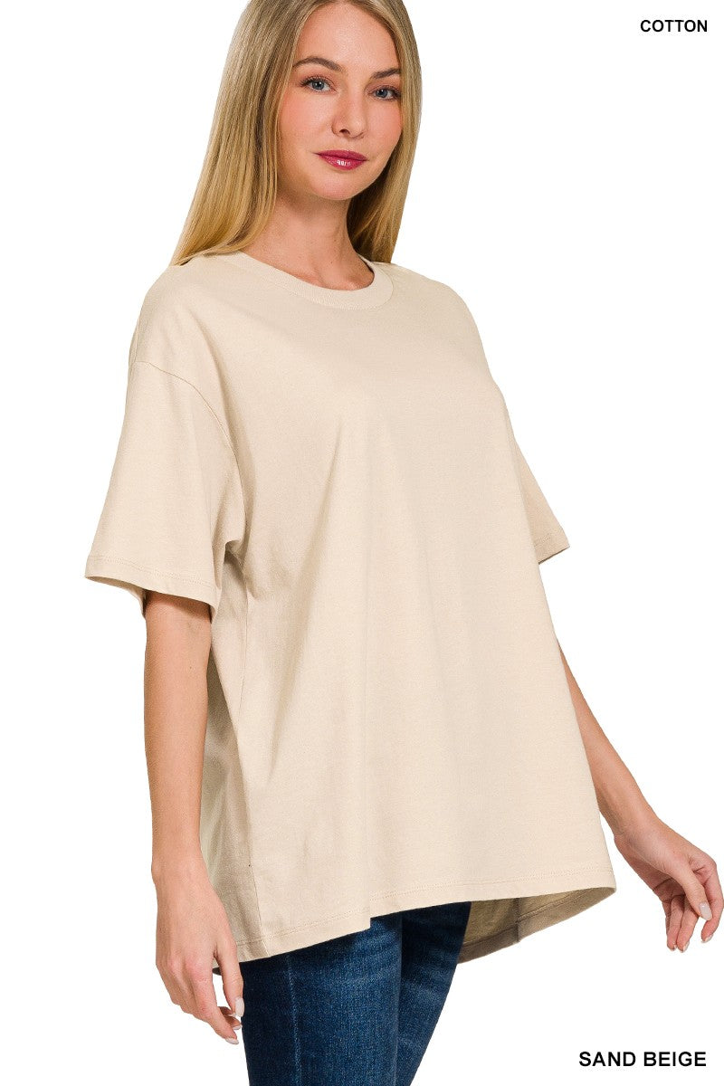 "Basic Tee" (tan) t-shirt