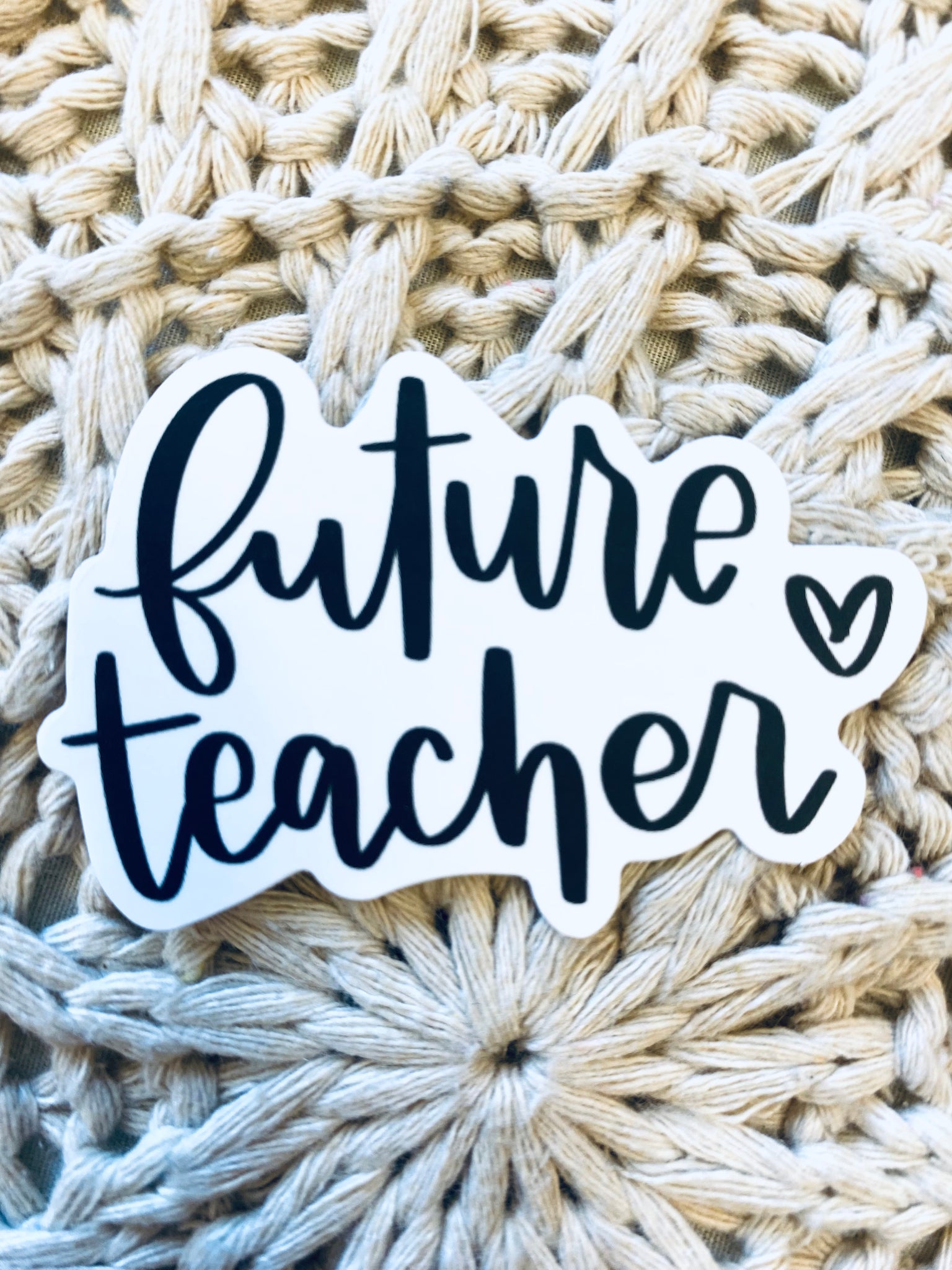 “Teacher” themed stickers