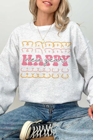 "Happy New Year" (grey) sweatshirt