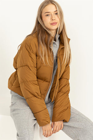 "Christmas in Caramel" puffer jacket