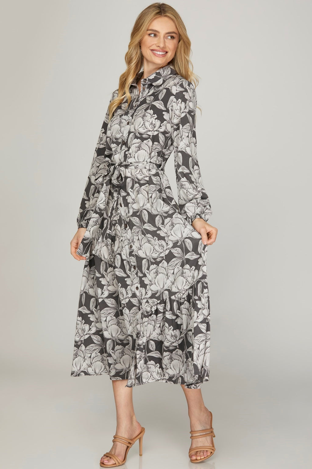"Silver Pedals" dress