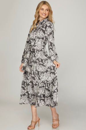 "Silver Pedals" dress