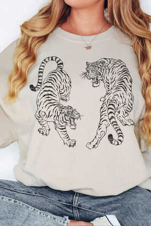 "Eye Of The Tigers" (sand) sweatshirt