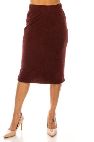 "Corduroy Cutie" (wine)  plus Be-Girl skirt