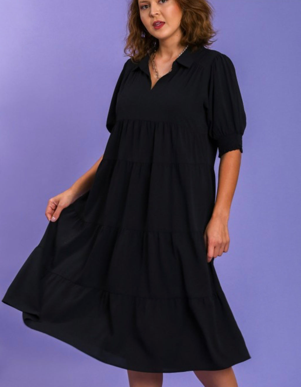 “Always Busy” (black) dress reg & plus