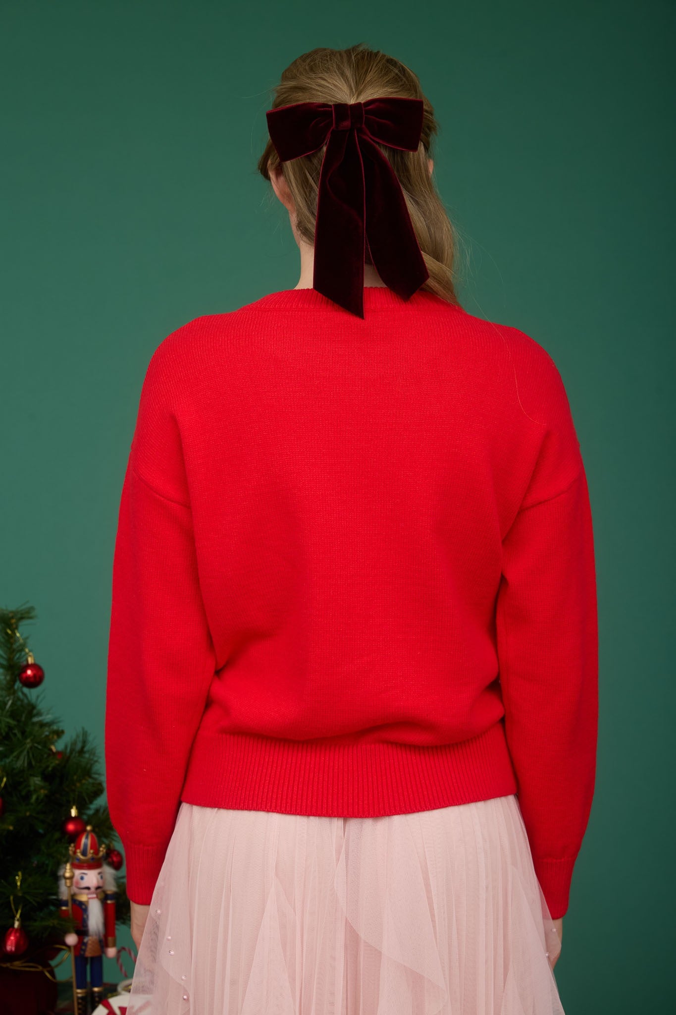“Merry” (Red) sweater