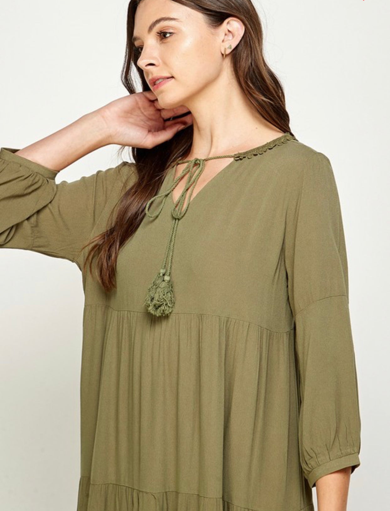 "Vacation Vibes" (olive) dress