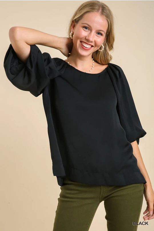 "Call For Fall" (black) top