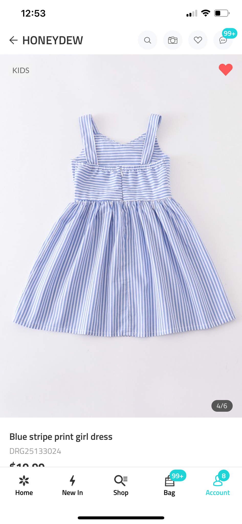 "To The Beach" little girls dress