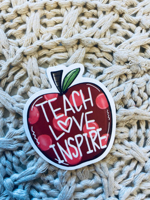 “Teacher” themed stickers