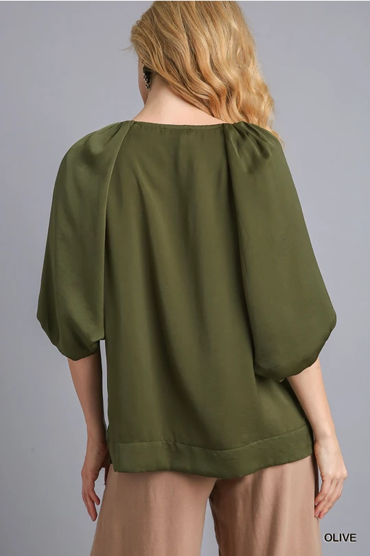 "Call For Fall" (olive) top