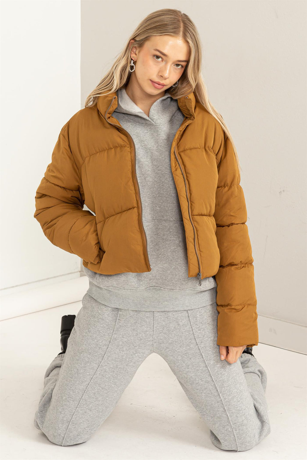 "Christmas in Caramel" puffer jacket