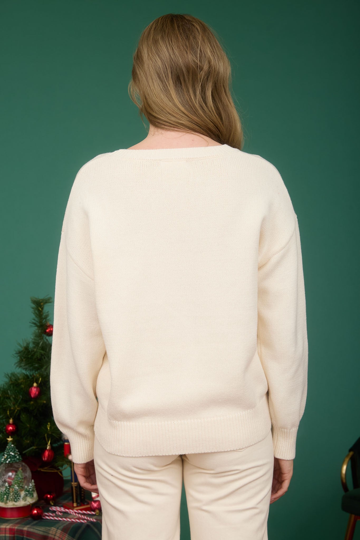 "Bear With Me" (ivory) Sweater