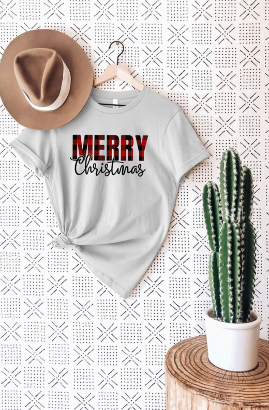 “Plaid Merry Christmas” T-shirt