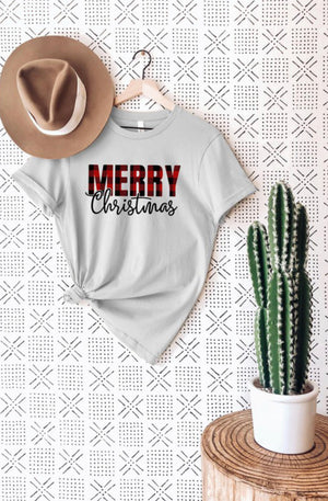 “Plaid Merry Christmas” T-shirt