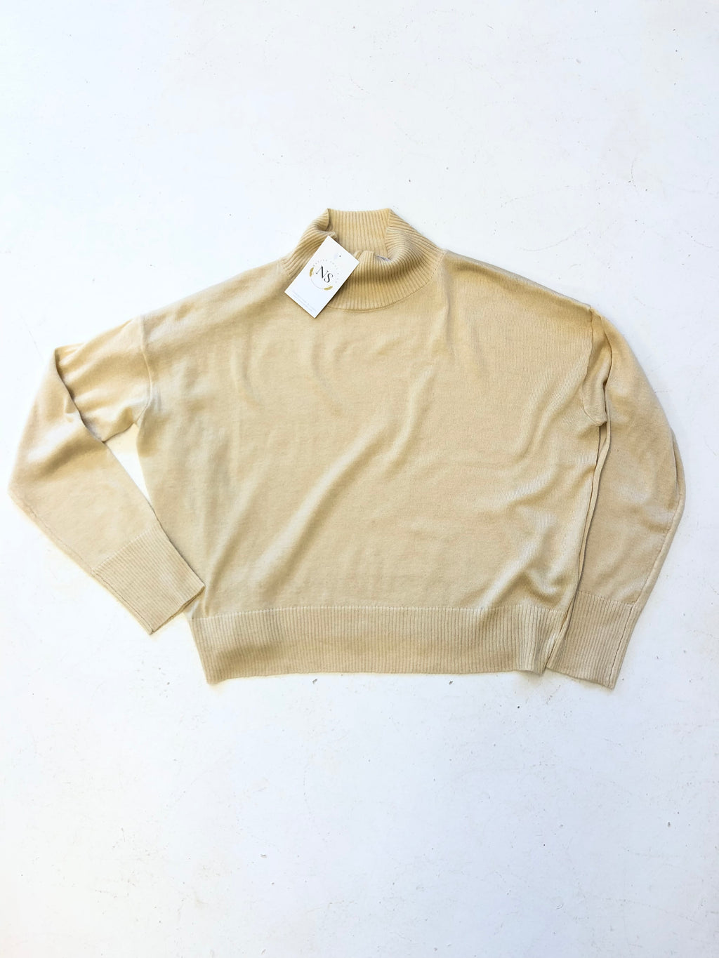 "Ivory Wishes" turtleneck sweater