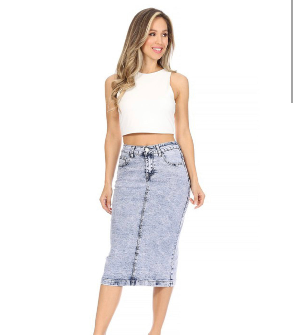 "All Washed Up" Denim Be Girl skirt