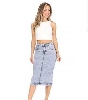 "All Washed Up" Denim Be Girl skirt