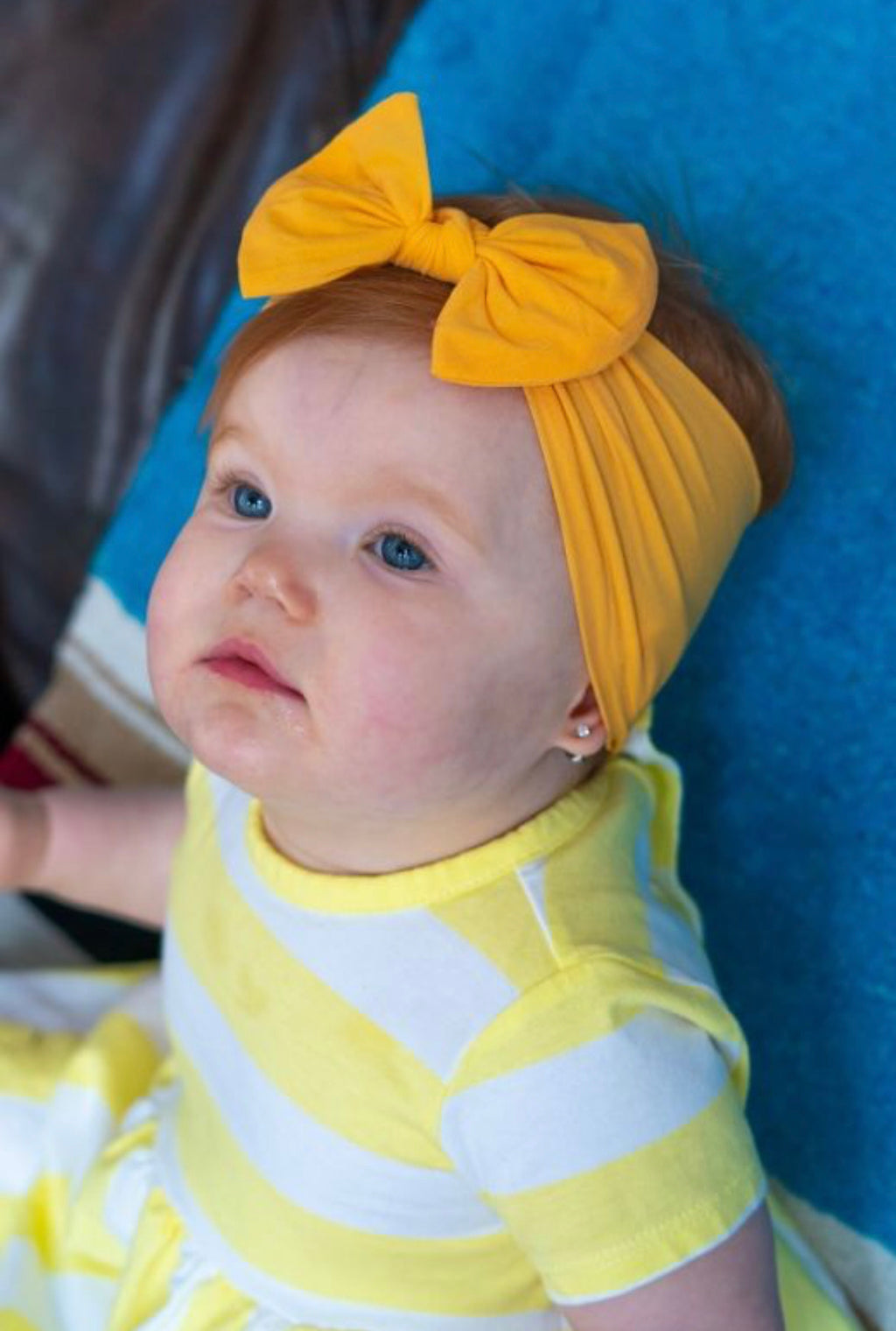 Baby Bow Headband / Mustard