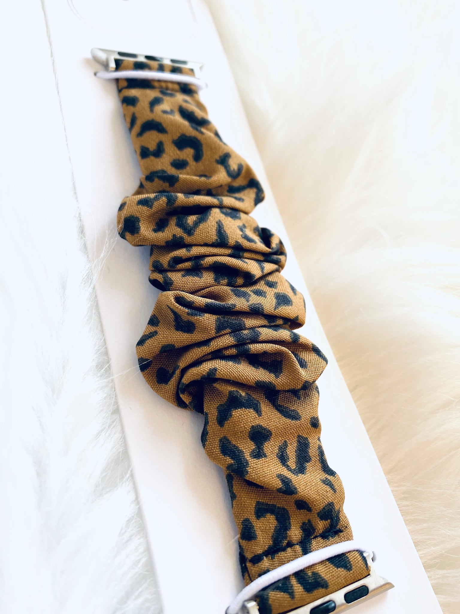 Leopard Scrunchie Smart Watchband