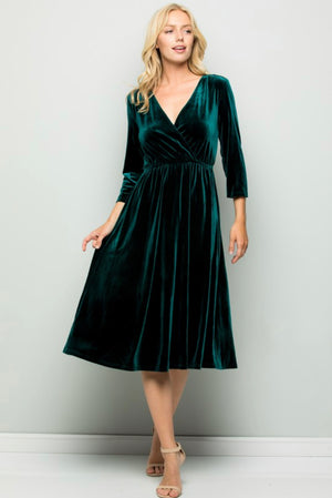 “Christmas Cheer” velvet dress collection