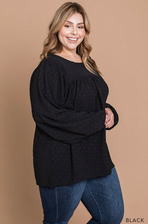 "She's Classy" plus size top