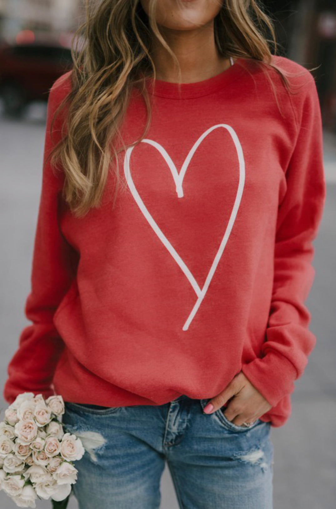 “Share The Love” graphic sweatshirts