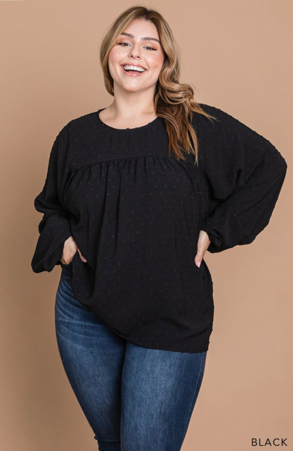 "She's Classy" plus size top