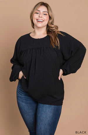 "She's Classy" plus size top