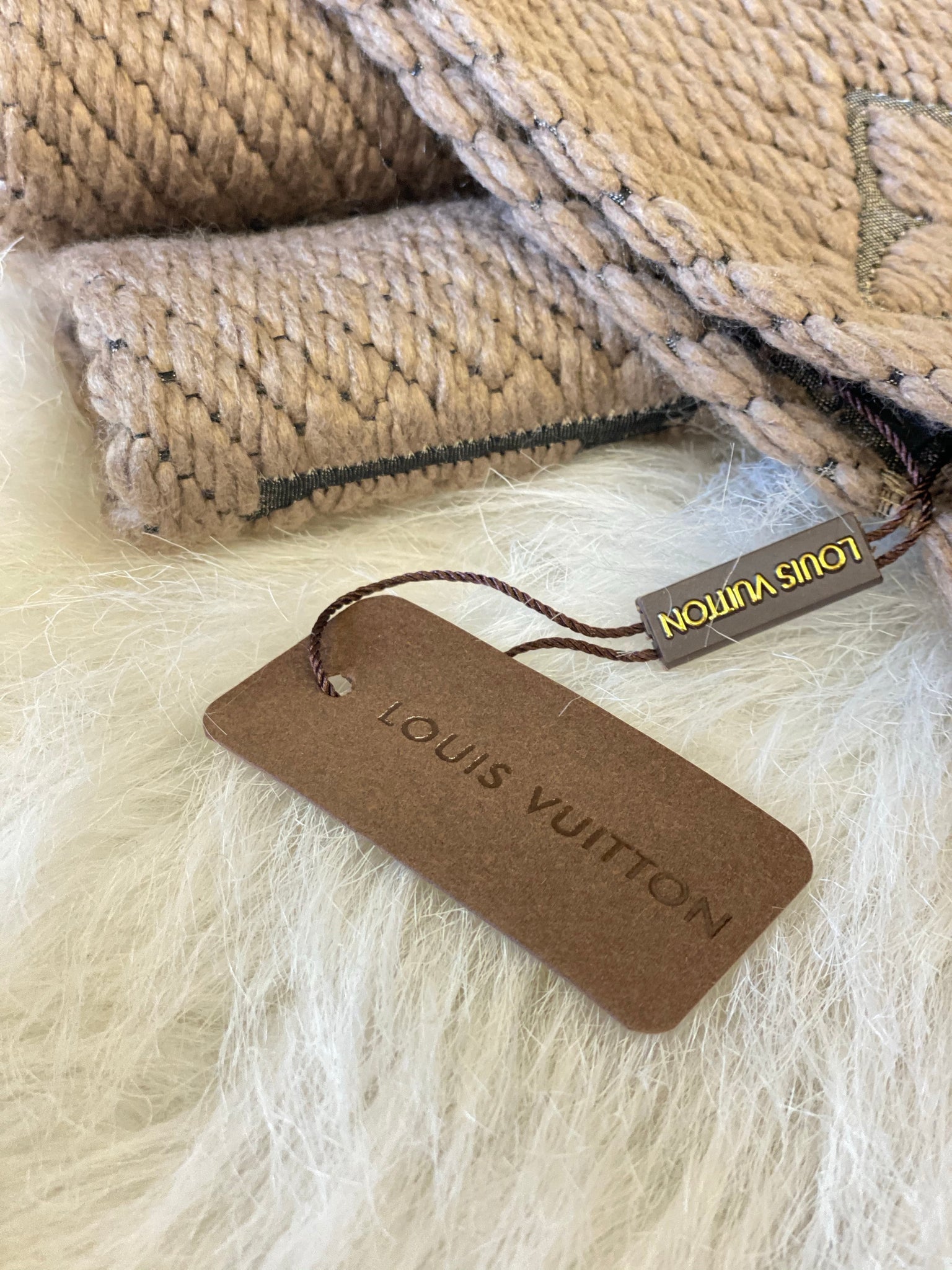 LV brown scarf