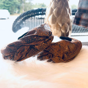 "Snakeskin vibes" Headband