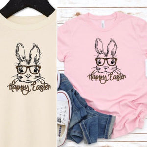 "I Spy A Bunny" kids Easter graphic tshirt