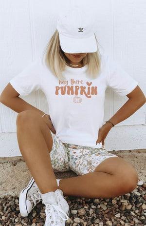 "Hey There Pumpkin" graphic tee