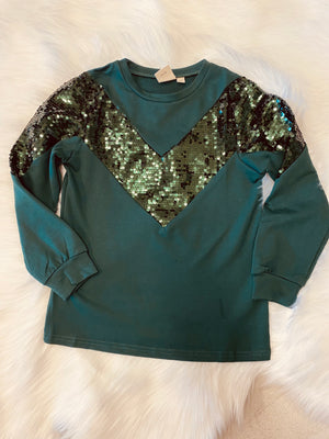 “Girl’s In Emerald” girl’s top