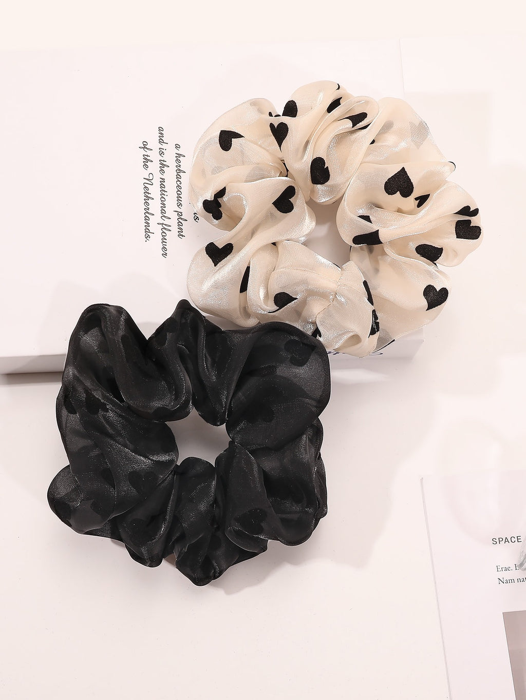 “All The Hearts” scrunchie collection