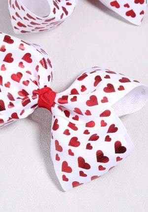 “Hearts and Bows” girl’s hairbows