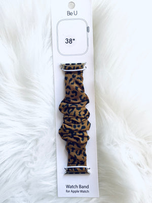 Leopard Scrunchie Smart Watchband