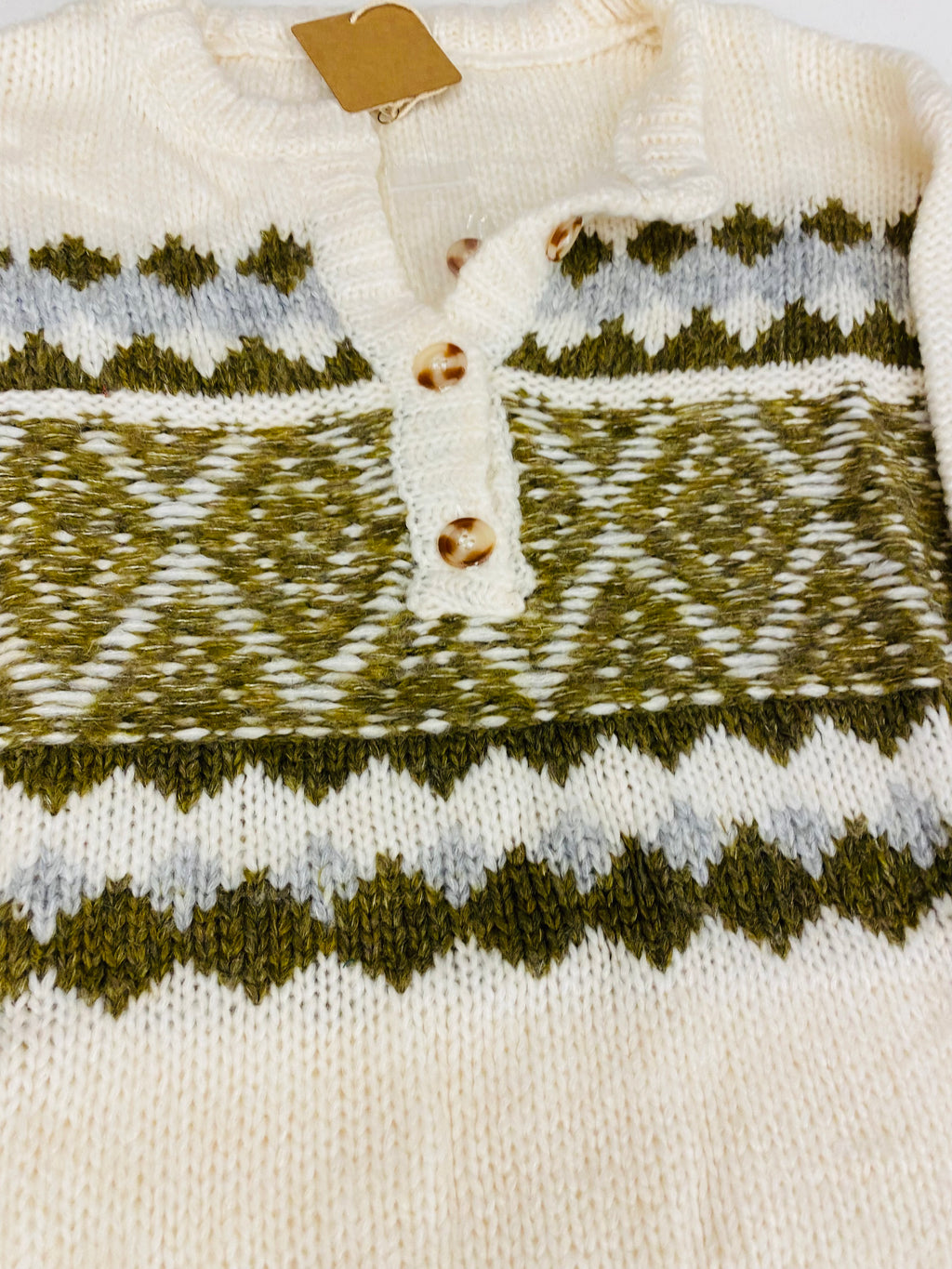 "Green In Winter" sweater