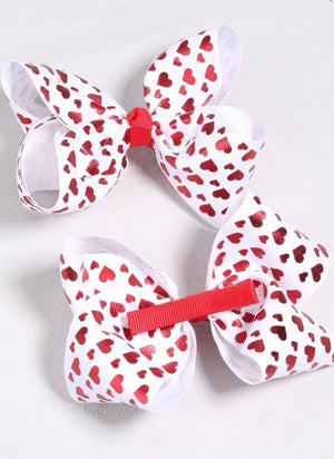 “Hearts and Bows” girl’s hairbows