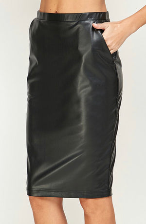 “Leather For The Holidays” skirts