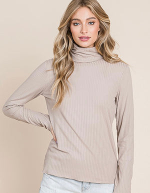 “Layering Basics” turtleneck top