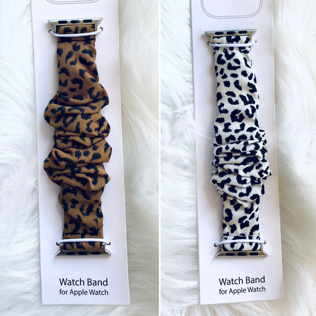 Leopard Scrunchie Smart Watchband