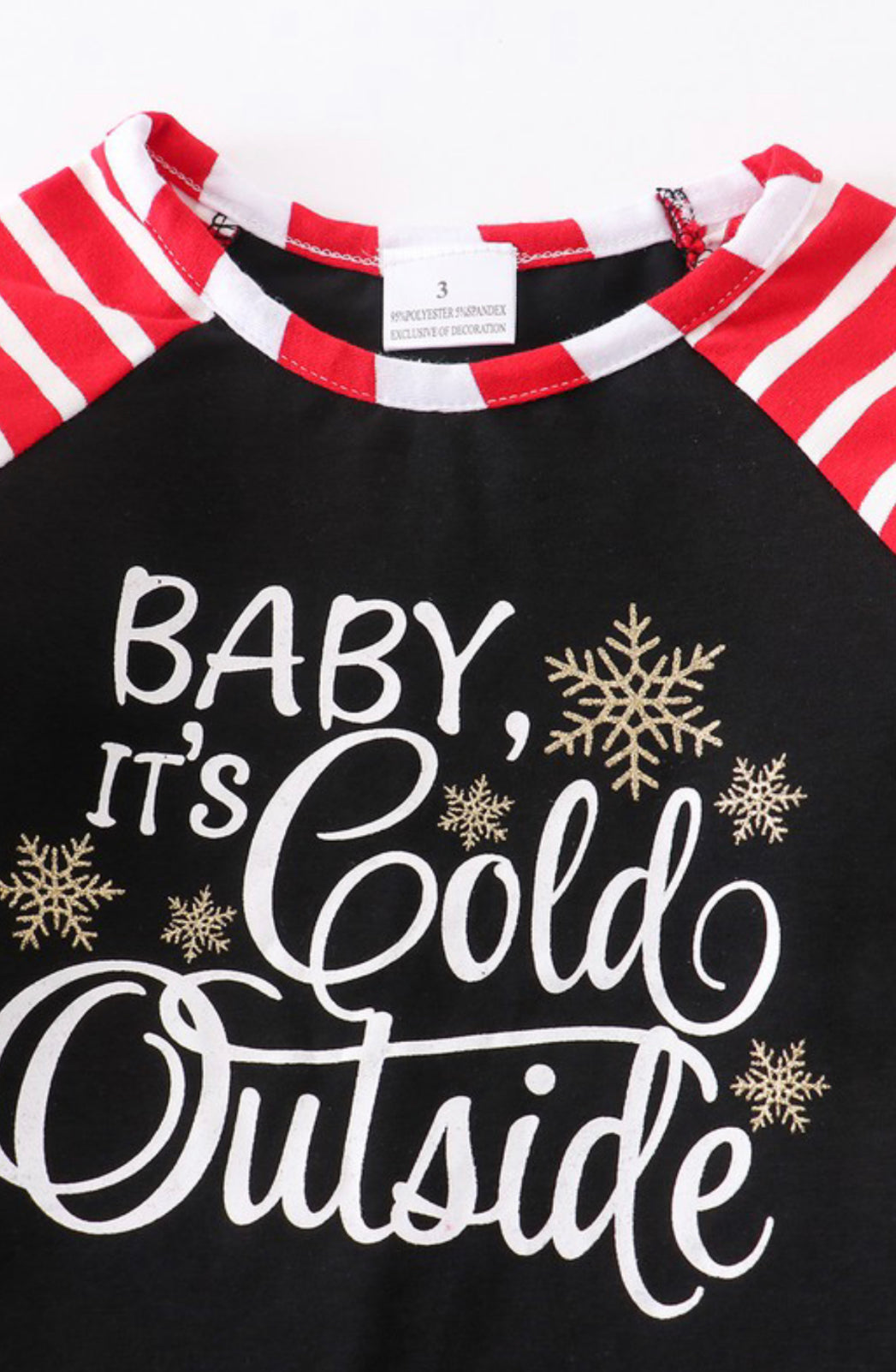 “Baby It’s Cold Outside” girl’s top