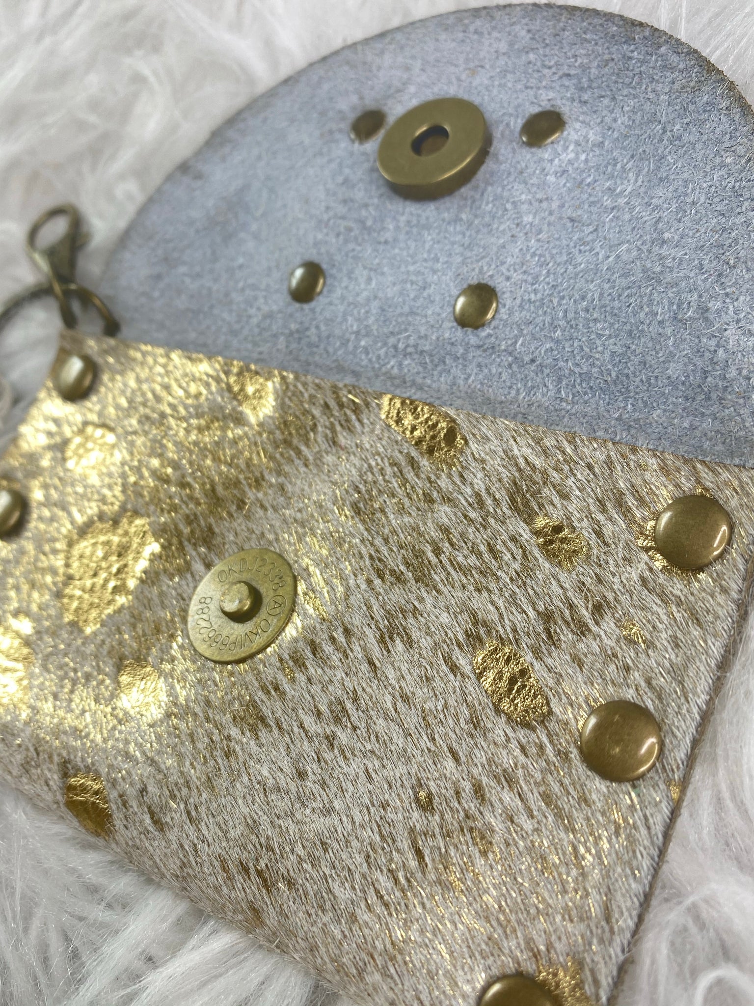 Coleen Acid Washed credit card holder & keychain