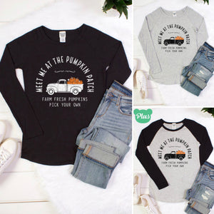 “Farm Fresh Pumpkins” top