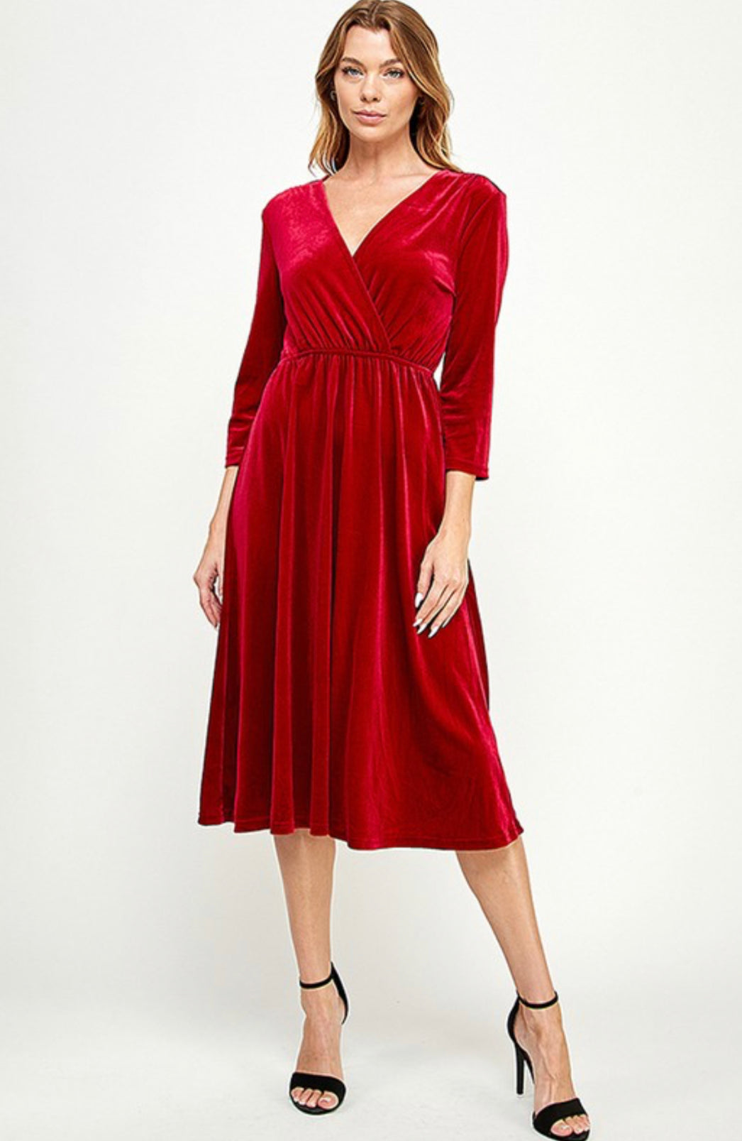 “Christmas Cheer” velvet dress collection