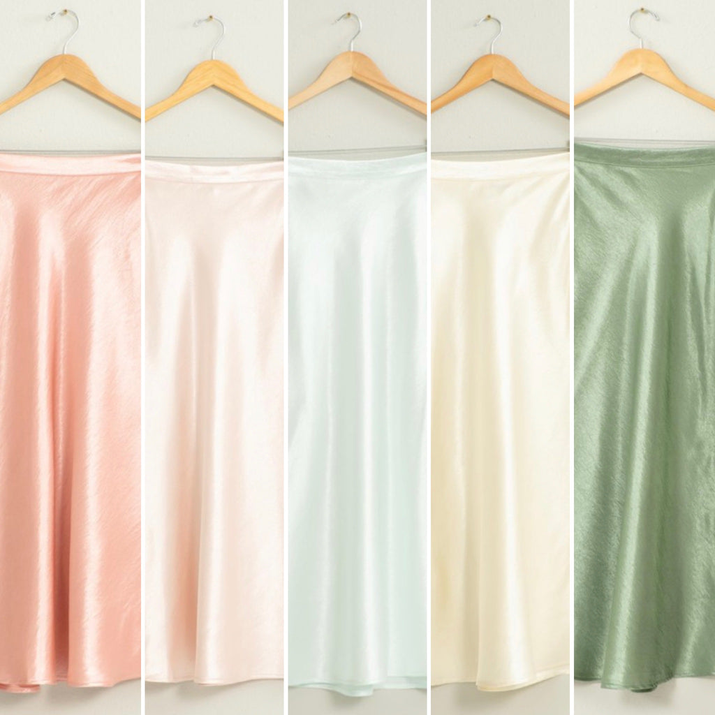 “Satin In Spring” skirt collection