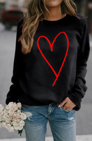 “Share The Love” graphic sweatshirts